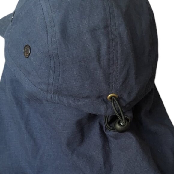 Vintage Goldcoast Ripstop Hat Neck Flap Removable Unisex Fishing UPF Sun Boat - Picture 6 of 7